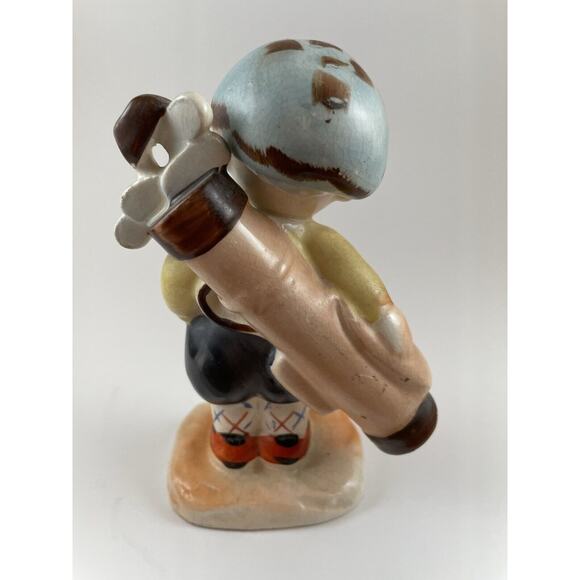 Vintage Ceramic Golfer Caddy Figurine - Picture 5 of 9